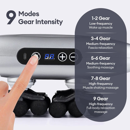 30-Head High-Frequency Massage Gun