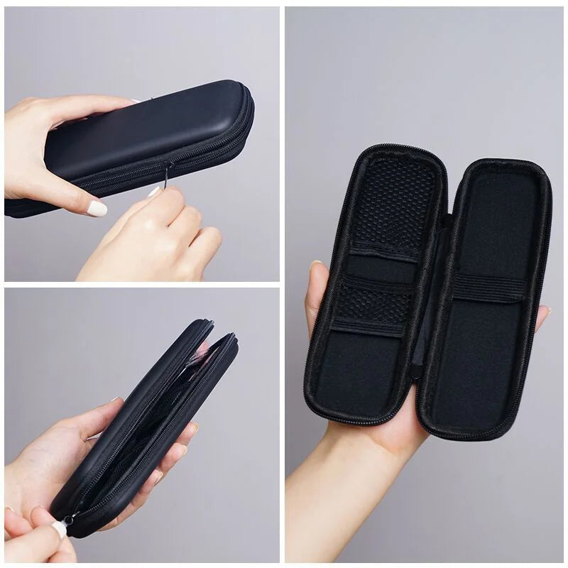 Long Zipper Travel Makeup Brush Bag