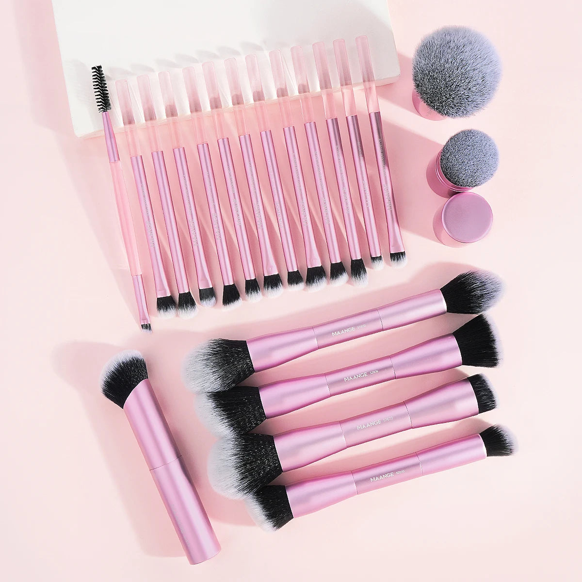 20-Piece Double-Ended Pro Makeup Brush Set