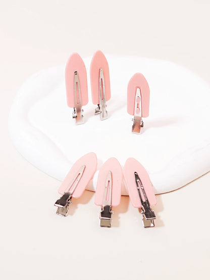 6-Piece Seamless Sweet Girl Hair Clips