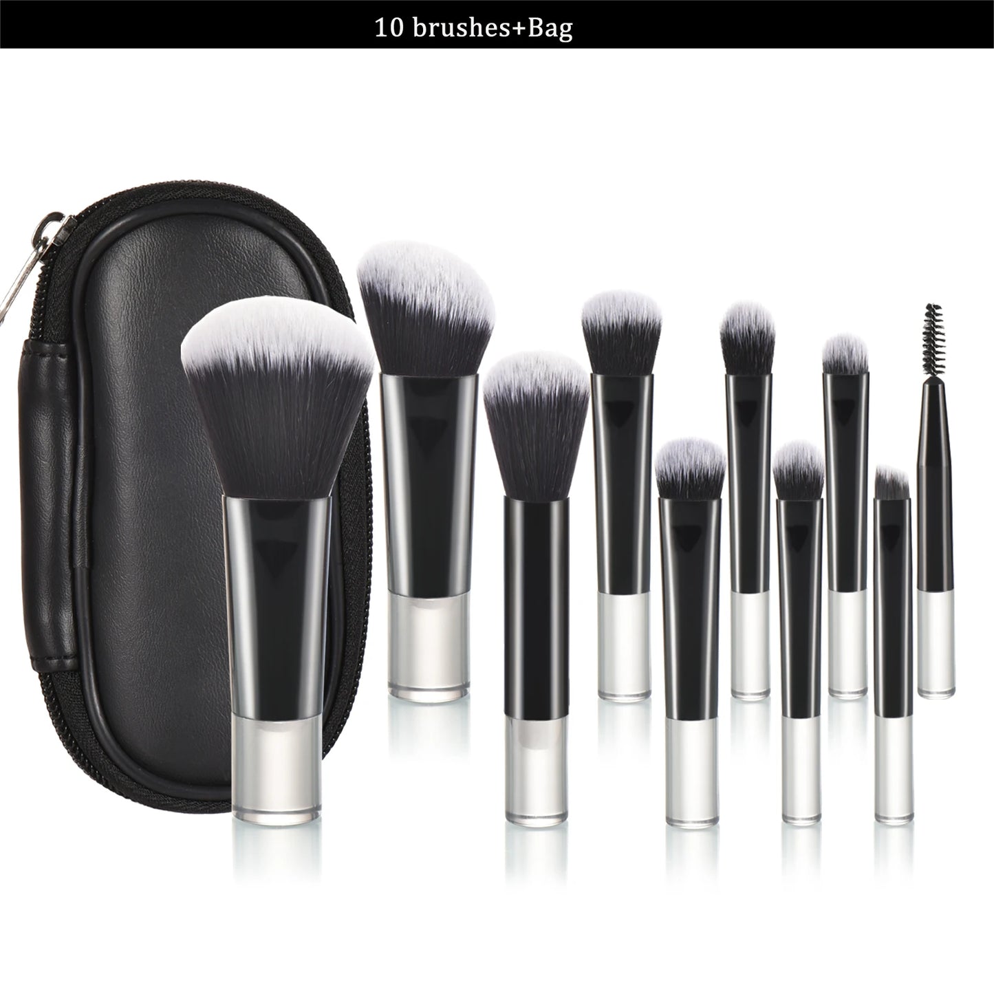 Mini Travel Makeup Brush and Puff Set