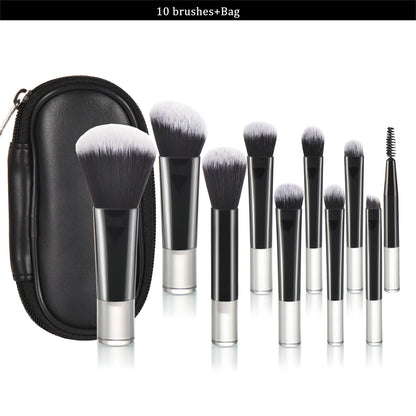 Mini Travel Makeup Brush and Puff Set