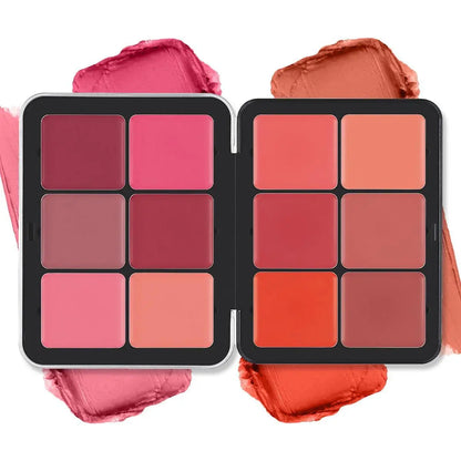 12-Color Blusher & Face Palette