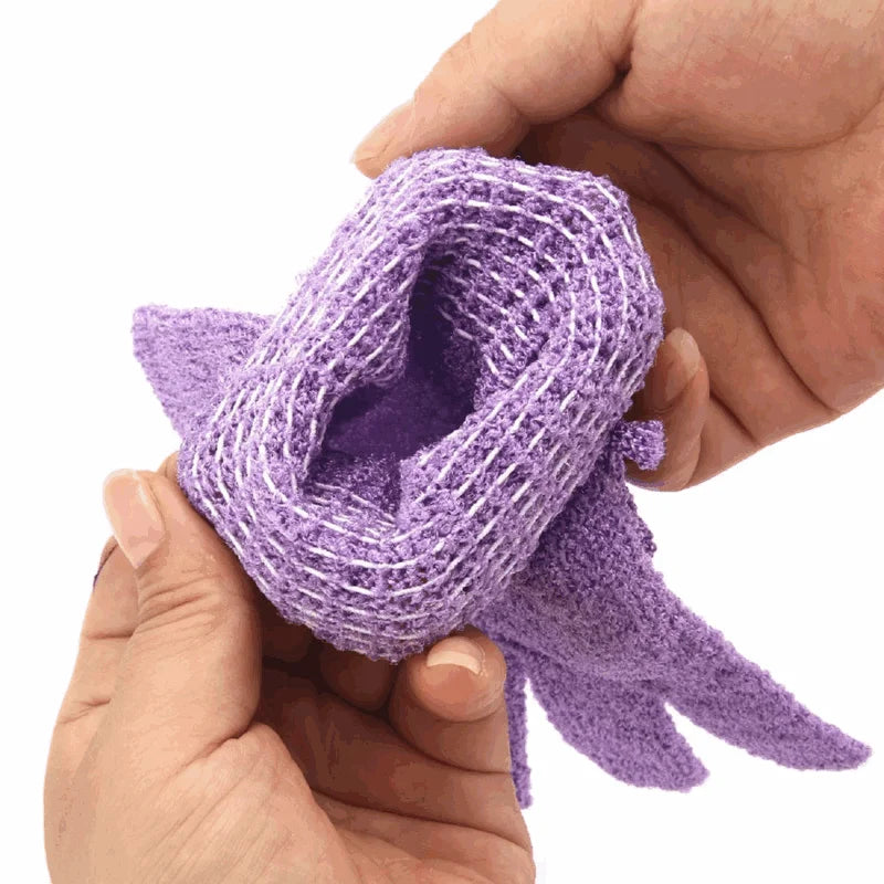 Exfoliating Body Washcloth and Scrubber Set