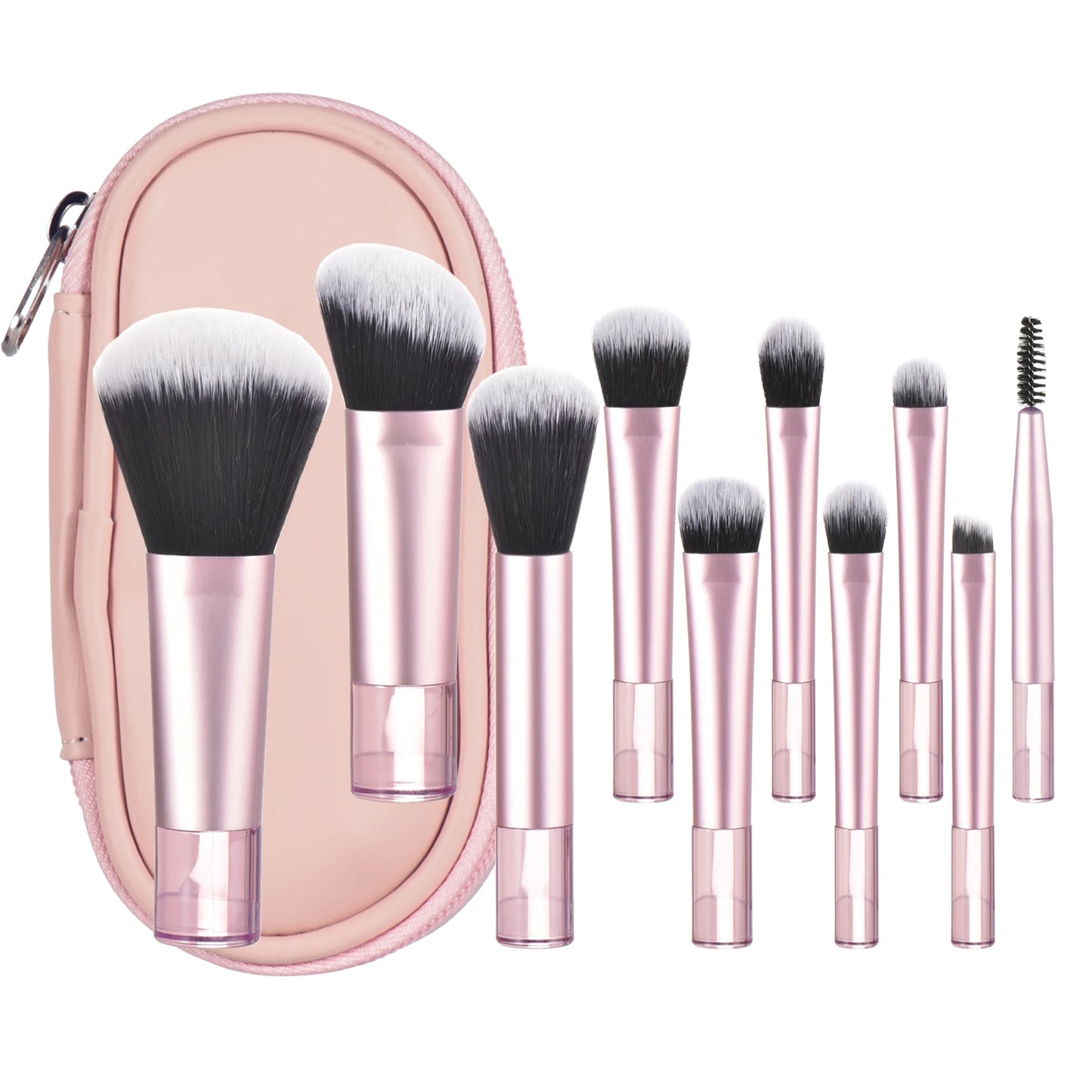 Mini Travel Makeup Brush and Puff Set