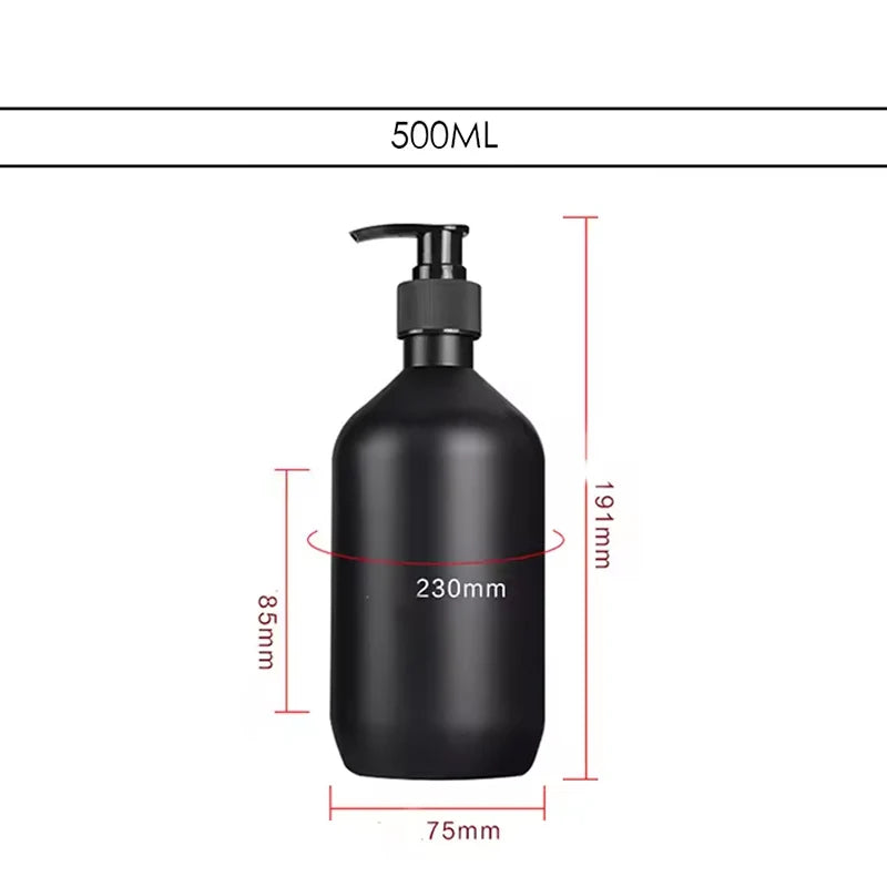 Matte Black Refillable Liquid Soap Dispenser