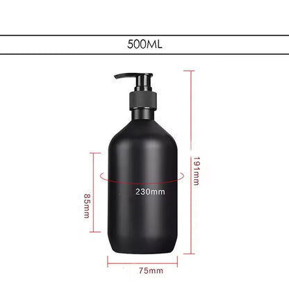 Matte Black Refillable Liquid Soap Dispenser