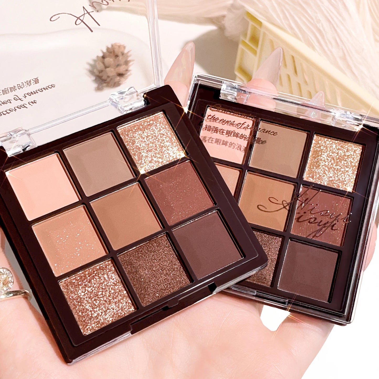 Nine-Color Chocolate Eyeshadow Palette
