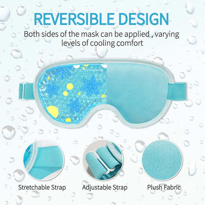 Gel Bead Cooling Eye Mask Reusable Cold Compress