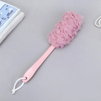 Long-Handle Mesh Shower Scrubber Brush