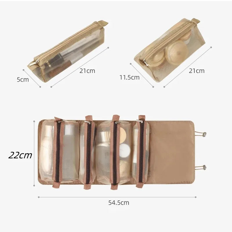 4-in-1 Detachable Travel Cosmetic Bag