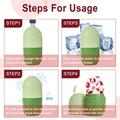 Heart Gua Sha and Ice Roller Facial Set