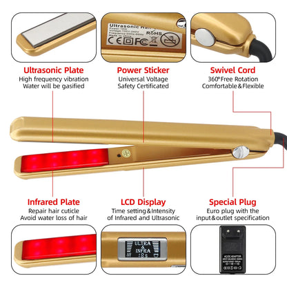 Ultrasonic Infrared Cold Hair Straightener
