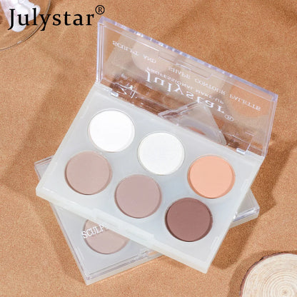 Six-Color Matte Creamy Contour Palette