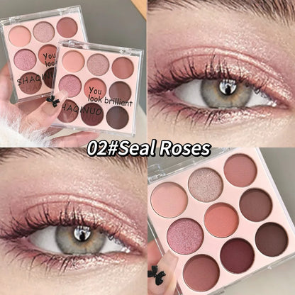 Nine-Color Matte Eyeshadow Palette