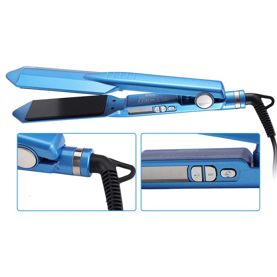 Professional 1¼" Nano Titanium Hair Straightener and Curler 450°F Styler