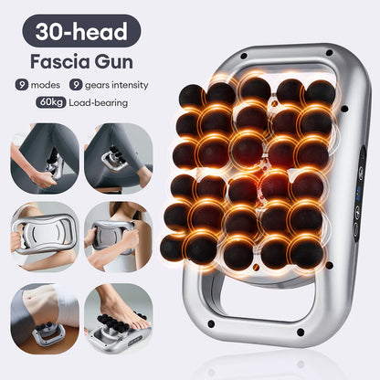30-Head High-Frequency Massage Gun