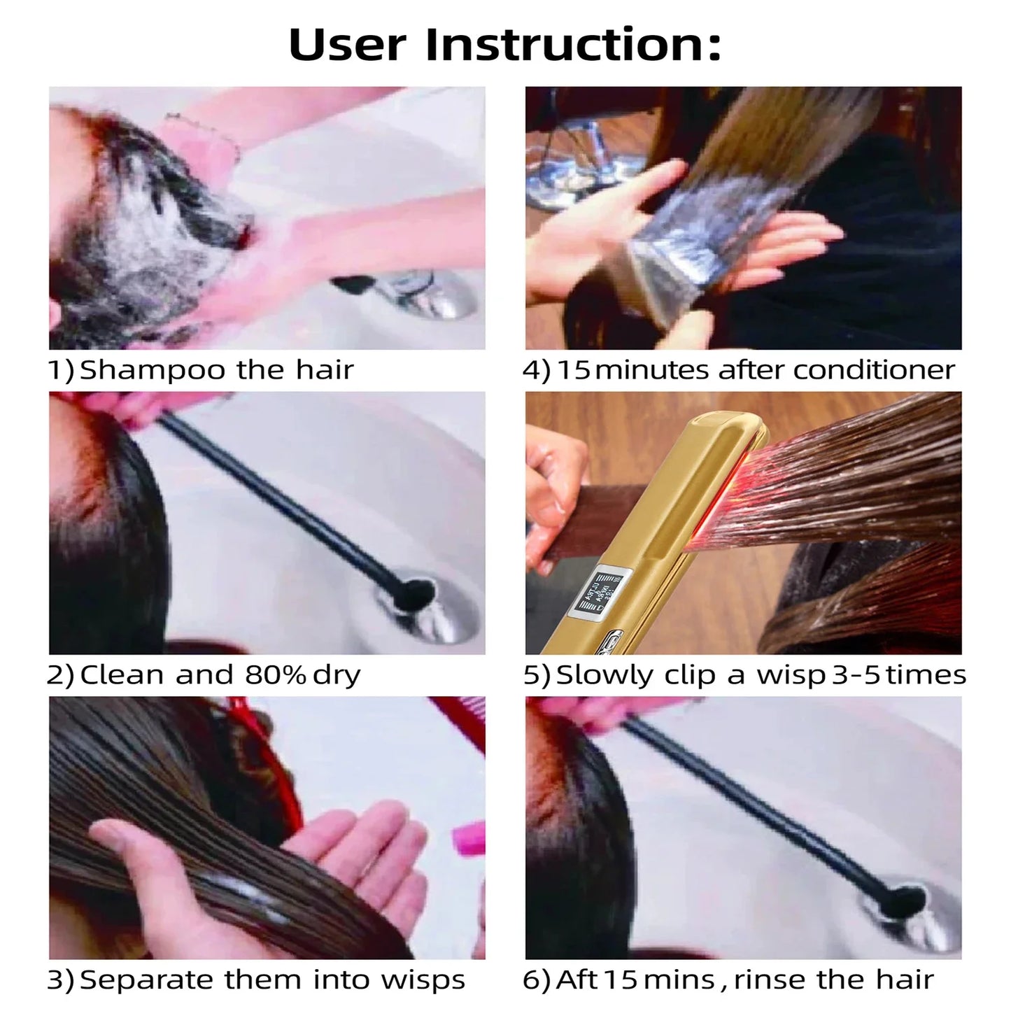 Ultrasonic Infrared Cold Hair Straightener