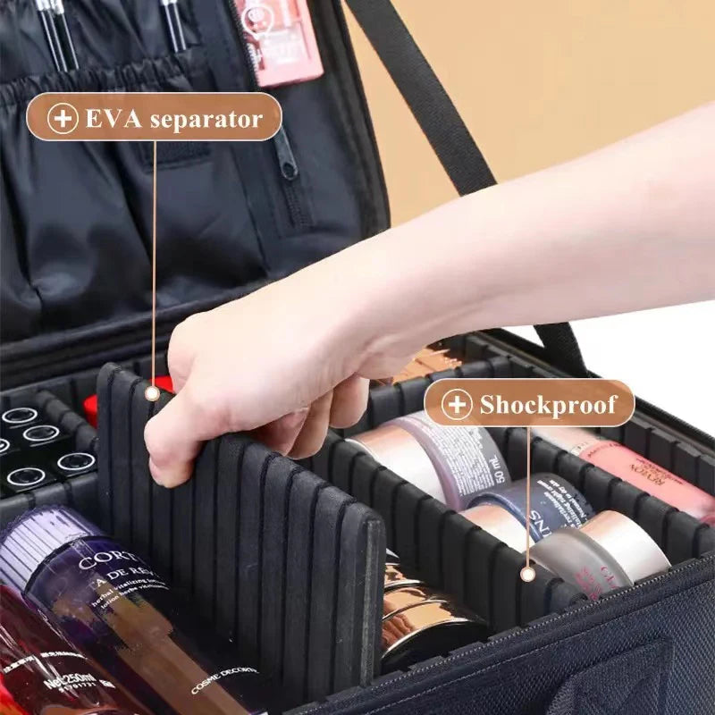 Large-Capacity Oxford Cloth Travel Makeup Bag