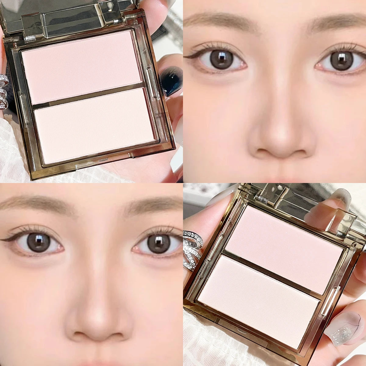 Matte and Pearl Highlight Contour Palette