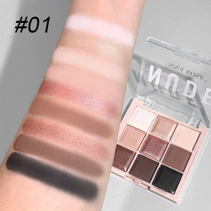 Nine-Color Milk Tea Eyeshadow Palette
