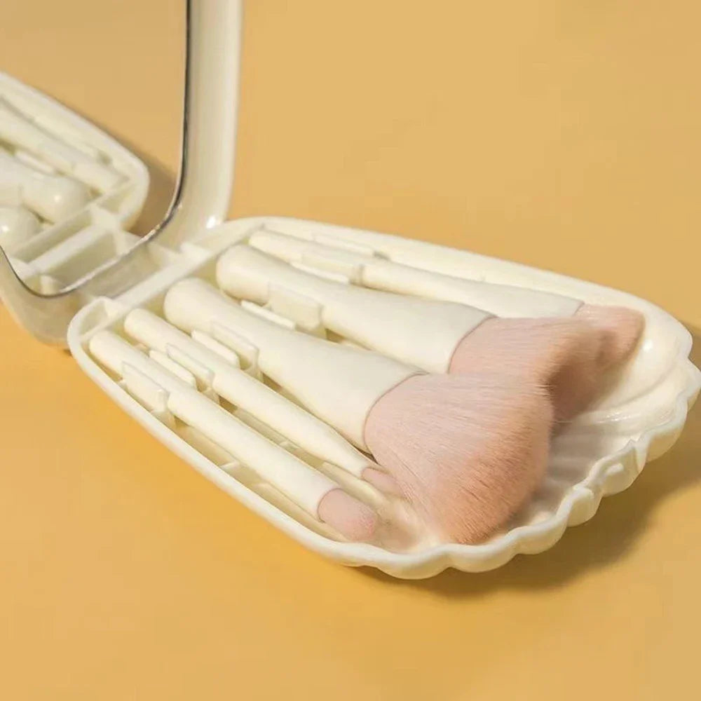5-Piece Portable Makeup Brush Set