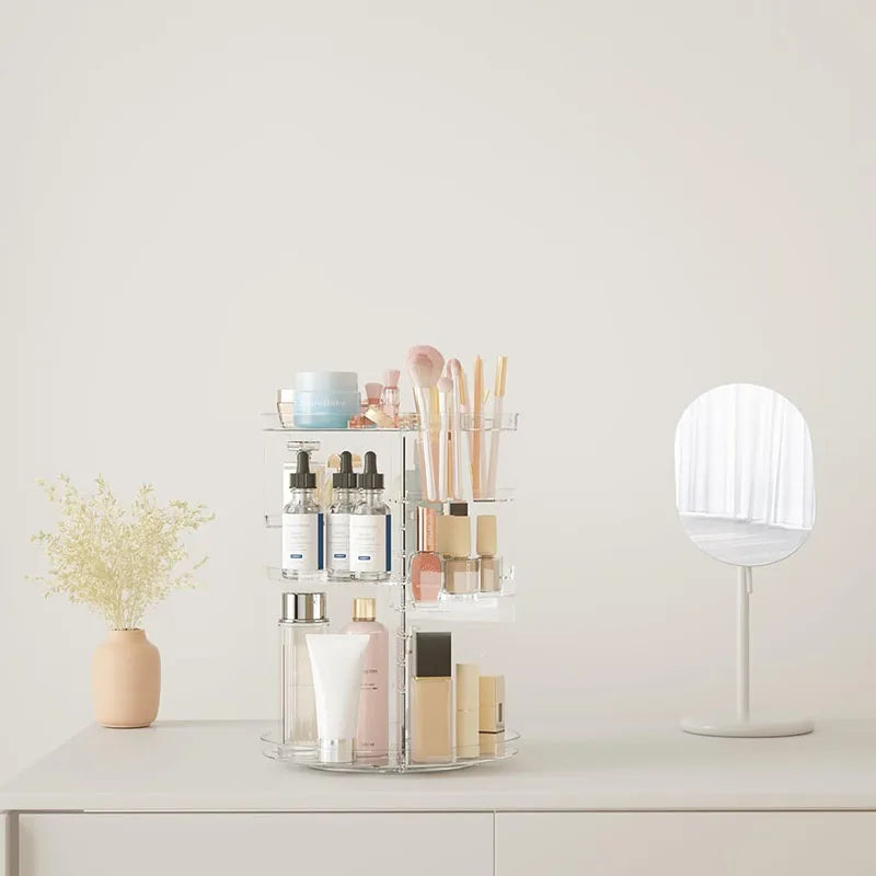 360° Rotating Makeup Organizer