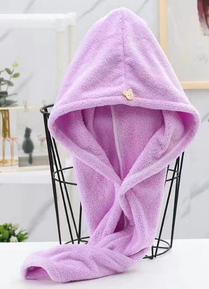 Microfiber Quick-Dry Hair Wrap Towel Turban