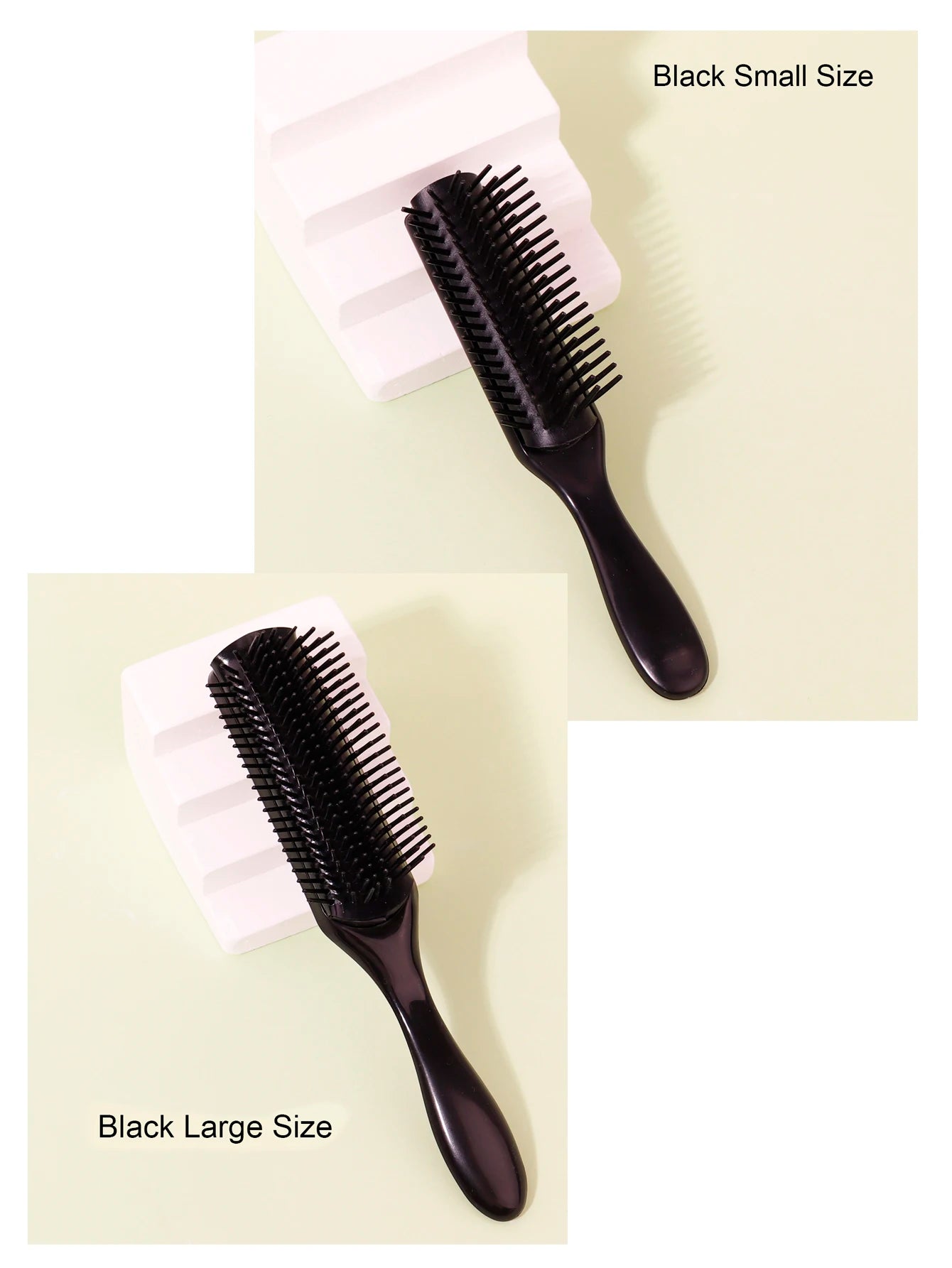 Detachable 9-Row Curly Hair Brush for Wet Detangling Massage
