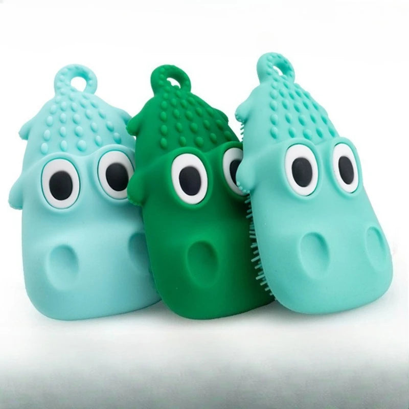 Cute Crocodile Silicone Bath Brush