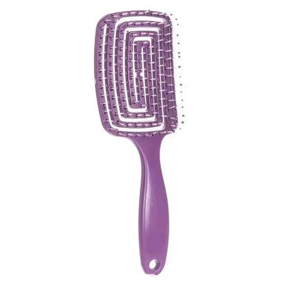 Elastic Hollow Hair Brush