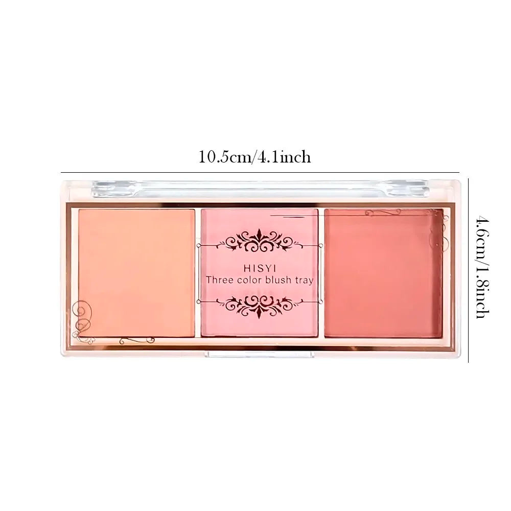 Three-Color Matte Blush Palette