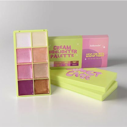 Eight-Color Cream Highlighter Palette