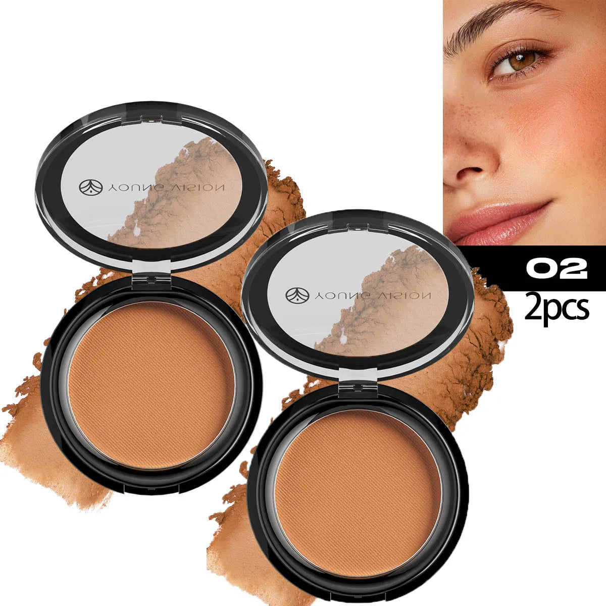 Six-Color Matte Bronze Powder