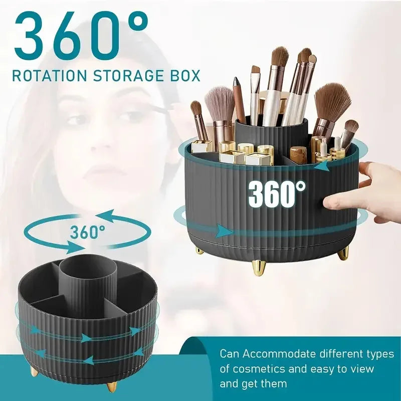 360° Rotating Makeup Brush Holder