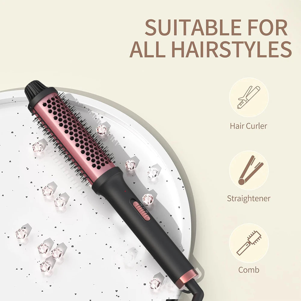 2-in-1 Curling Iron Brush