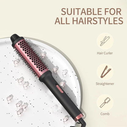 2-in-1 Curling Iron Brush