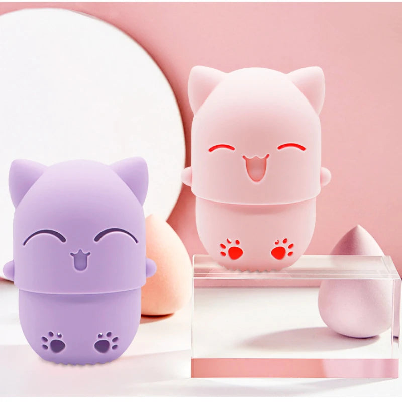 Soft Silicone Makeup Sponge Holder