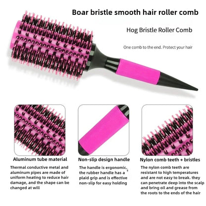 Round Tube Curly Hair Styling Brush for Salon and Barbers