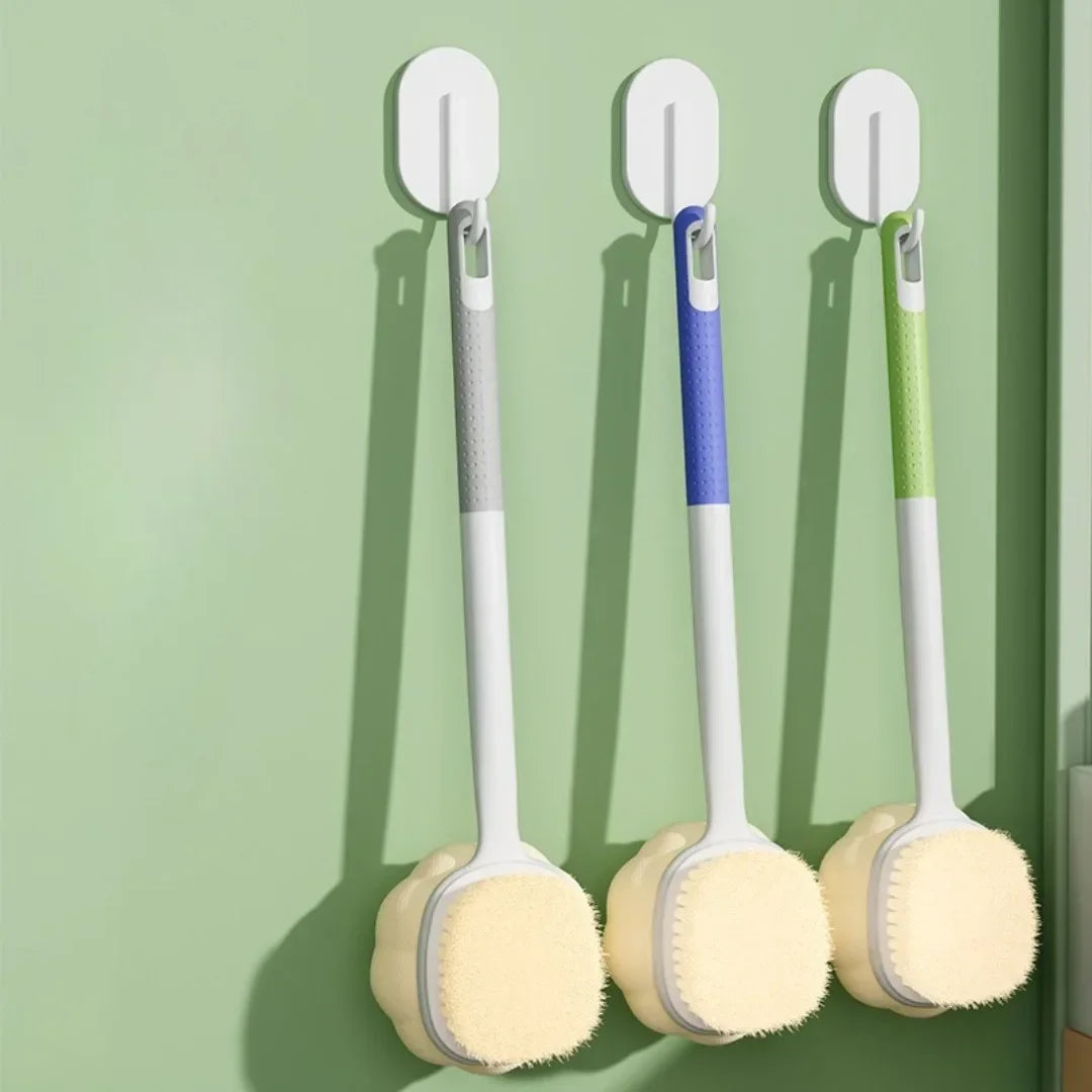 Double-Sided Long Handle Bath Brush