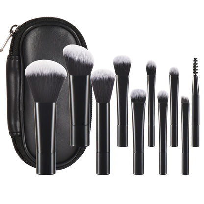 Mini Travel Makeup Brush and Puff Set