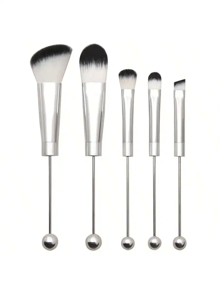 5-Piece Beadable Makeup Brush Set