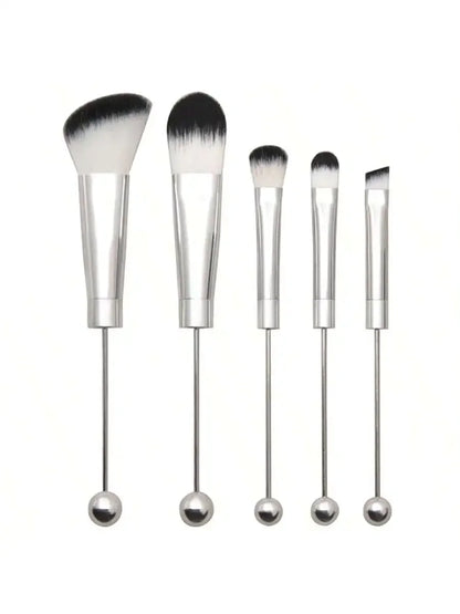 5-Piece Beadable Makeup Brush Set