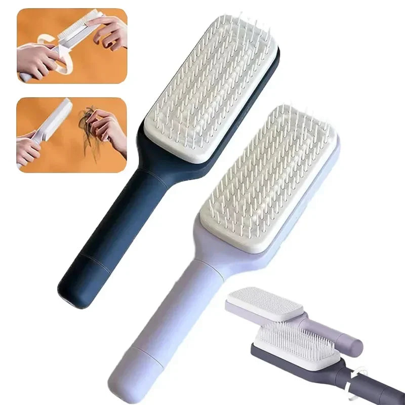 Rotatable Self-Cleaning Air Cushion Massage Comb