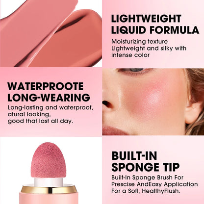 Six-Color Matte Liquid Blush