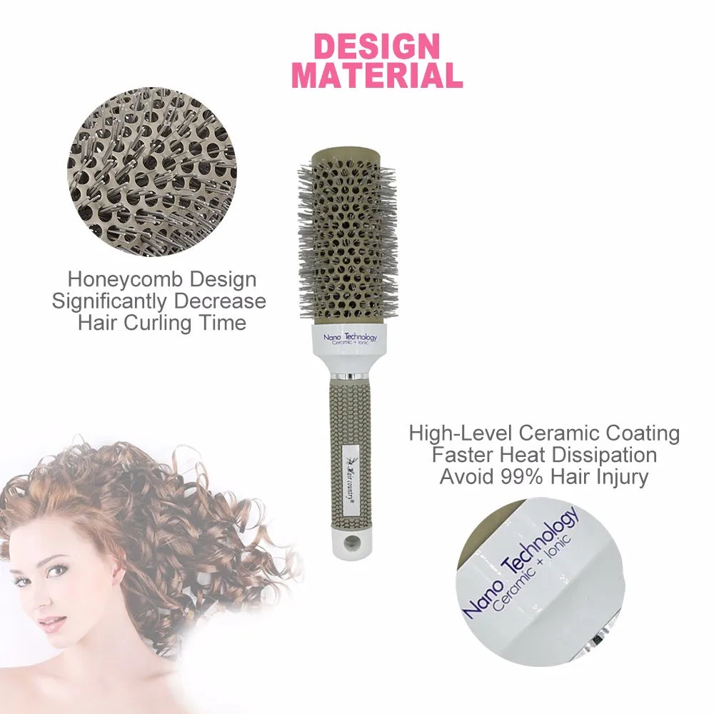 Thermal Ceramic Ionic Round Hair Brush