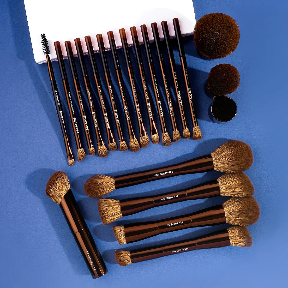 20-Piece Double-Ended Pro Makeup Brush Set