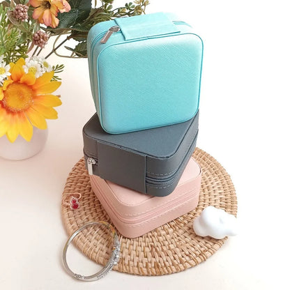 Mini PU Leather Jewelry Storage Box