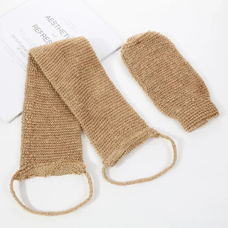 Hemp Exfoliating Back Scrubber Set