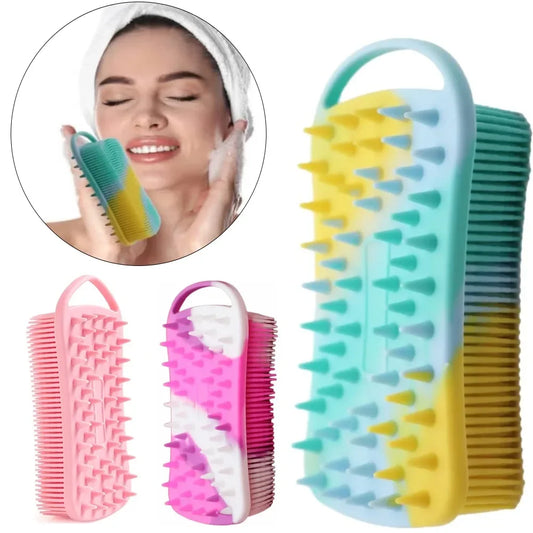 Silicone Body Exfoliating Brush Soft Shower Scrubber